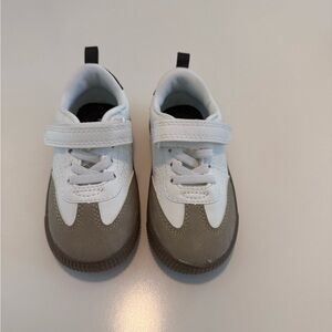 Carter's White and Tan Kids Sneakers